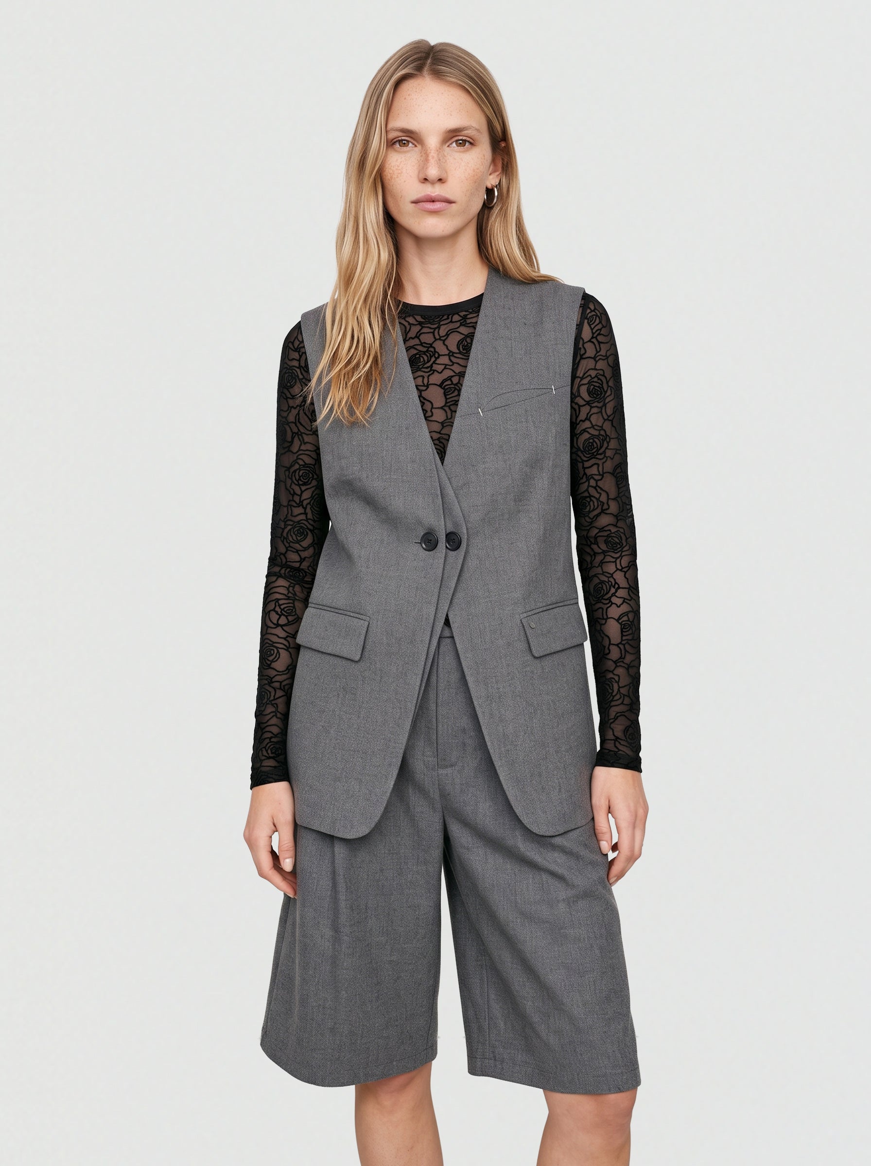 Modelshot / Grey Melange / Detail